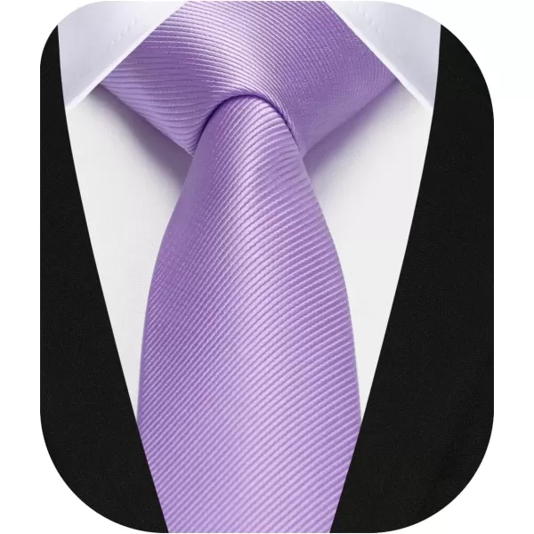HISDERN Solid Color Ties for Men 2.17'' Skinny Tie Formal Business Neckties Classic Woven Satin Wedding Necktie