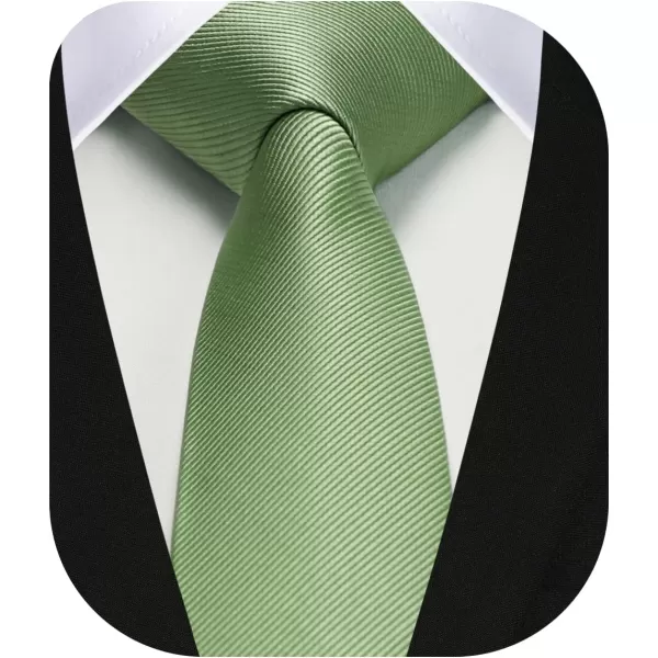 HISDERN Ties for Men 2.17'' Skinny Solid Color Necktie Formal Busines Woven Satin Thin Silk Silm Mens Tie Wedding Party