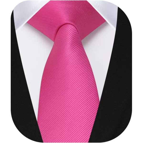 HISDERN Ties for Men 2.17'' Skinny Solid Color Necktie Formal Busines Woven Satin Thin Silk Silm Mens Tie Wedding Party