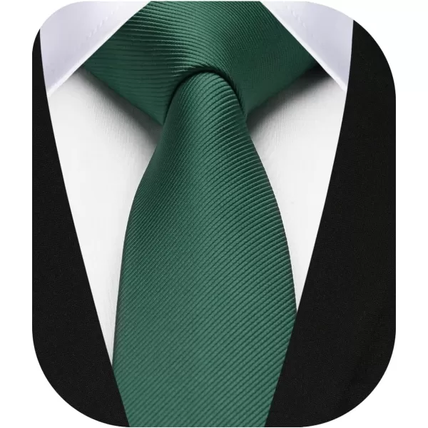 HISDERN Ties for Men 2.17'' Skinny Solid Color Necktie Formal Busines Woven Satin Thin Silk Silm Mens Tie Wedding Party