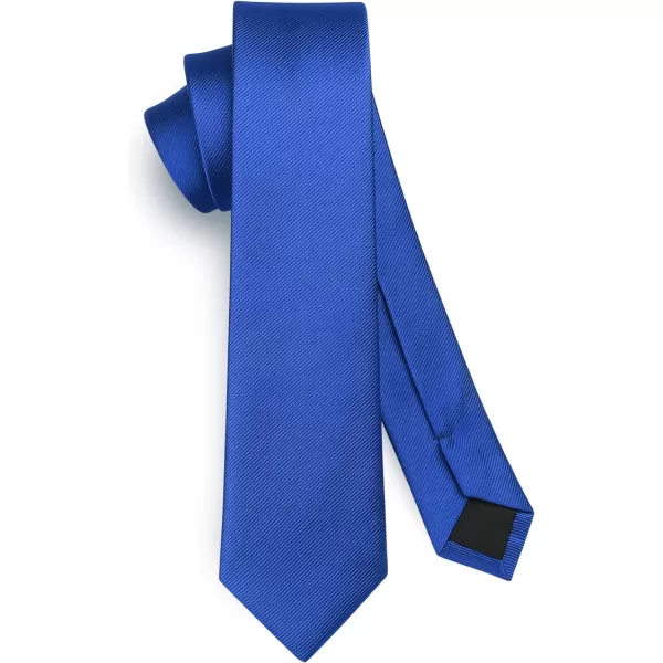 HISDERN Ties for Men 2.17'' Skinny Solid Color Necktie Formal Busines Woven Satin Thin Silk Silm Mens Tie Wedding Party