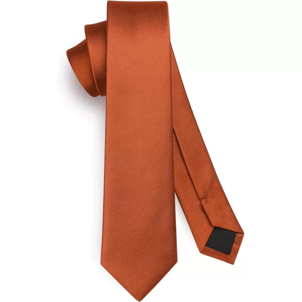 HISDERN Ties for Men 2.17'' Skinny Solid Color Necktie Formal Busines Woven Satin Thin Silk Silm Mens Tie Wedding Party