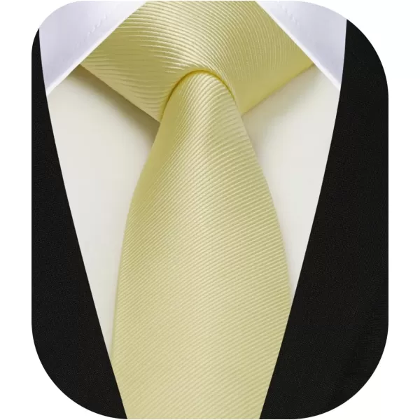 HISDERN Ties for Men 2.17'' Skinny Solid Color Necktie Formal Busines Woven Satin Thin Silk Silm Mens Tie Wedding Party