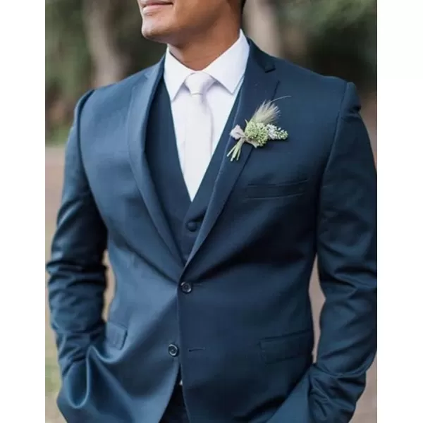 HISDERN Ties for Men 2.17'' Skinny Solid Color Necktie Formal Busines Woven Satin Thin Silk Silm Mens Tie Wedding Party