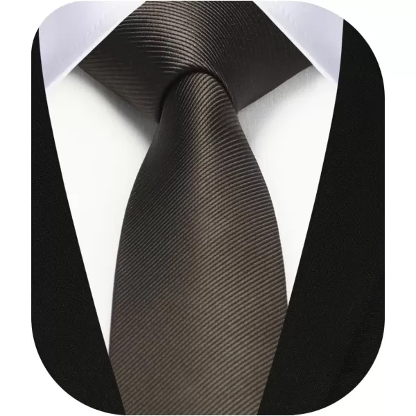 HISDERN Ties for Men 2.17'' Skinny Solid Color Necktie Formal Busines Woven Satin Thin Silk Silm Mens Tie Wedding Party