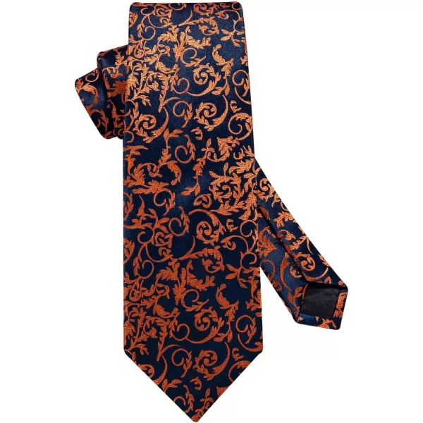 HISDERN Ties for Men Paisley Floral Tie Handkerchief Classic Woven Business Formal Necktie and Pocket Square Set Wedding