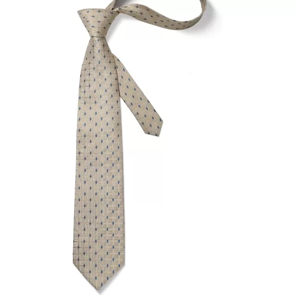 HISDERN Ties for Men Plaid Checkered Tie with Pocket Square Woven Business Formal Necktie Handkerchief Set Wedding Party