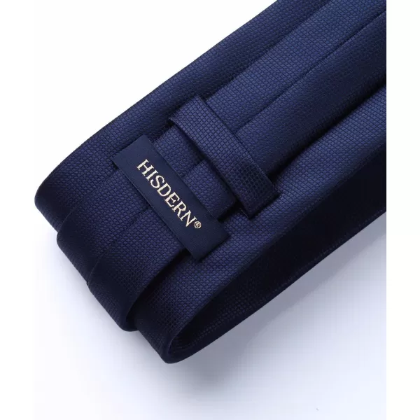 HISDERN Ties for Men Plaid Checkered Tie with Pocket Square Woven Business Formal Necktie Handkerchief Set Wedding Party