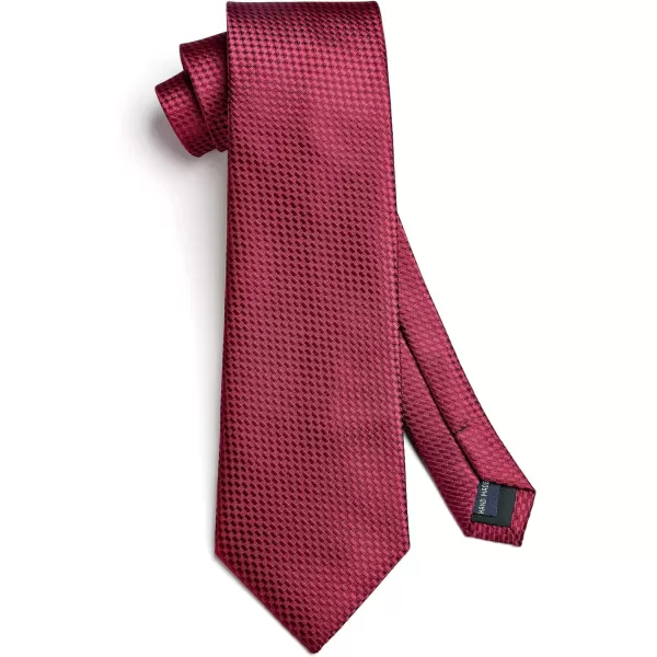 HISDERN Ties for Men Polka Dot Tie Handkerchief Set Classic Woven Silk Business Solid Mens Ties Necktie Wedding Party