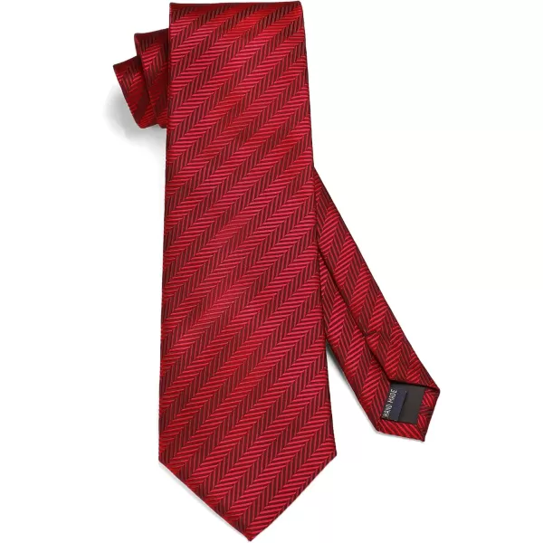 HISDERN Ties for Men Polka Dot Tie Handkerchief Set Classic Woven Silk Business Solid Mens Ties Necktie Wedding Party