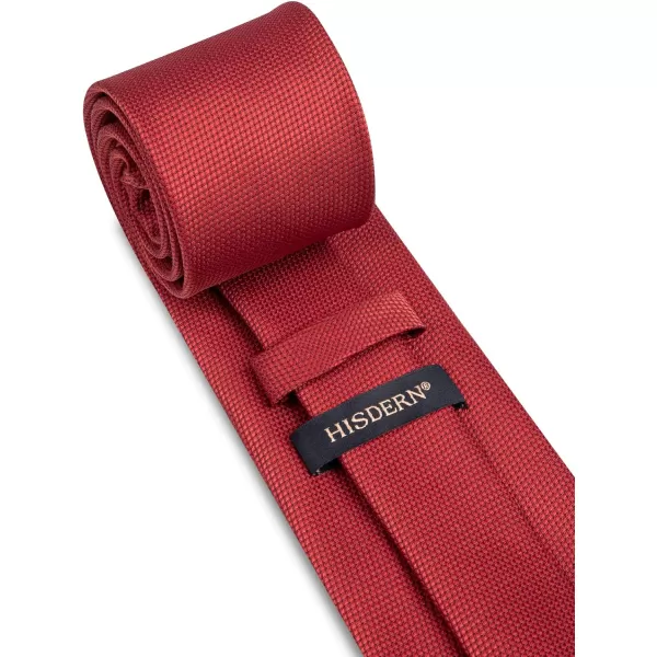 HISDERN Ties for Men Polka Dot Tie Handkerchief Set Classic Woven Silk Business Solid Mens Ties Necktie Wedding Party