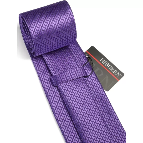 HISDERN Ties for Men Polka Dot Tie Handkerchief Set Classic Woven Silk Business Solid Mens Ties Necktie Wedding Party