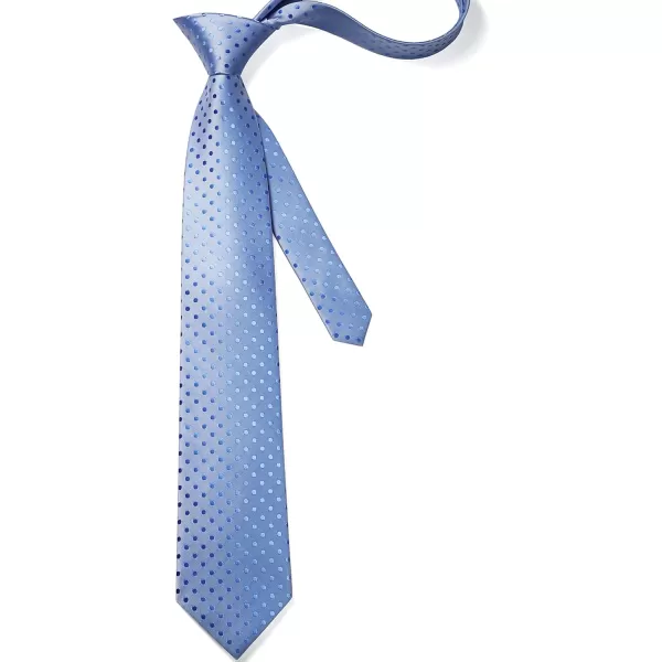 HISDERN Ties for Men Polka Dot Tie Handkerchief Set Classic Woven Silk Business Solid Mens Ties Necktie Wedding Party