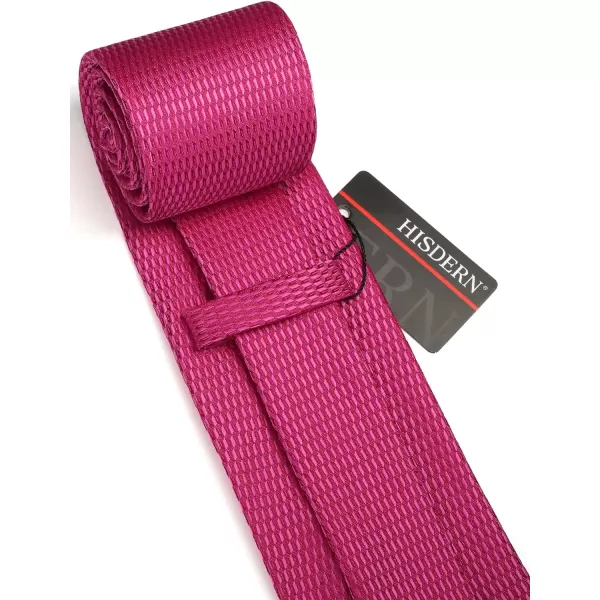 HISDERN Ties for Men Polka Dot Tie Handkerchief Set Classic Woven Silk Business Solid Mens Ties Necktie Wedding Party