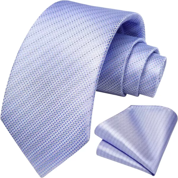 HISDERN Ties for Men Polka Dot Tie Handkerchief Set Classic Woven Silk Business Solid Mens Ties Necktie Wedding Party