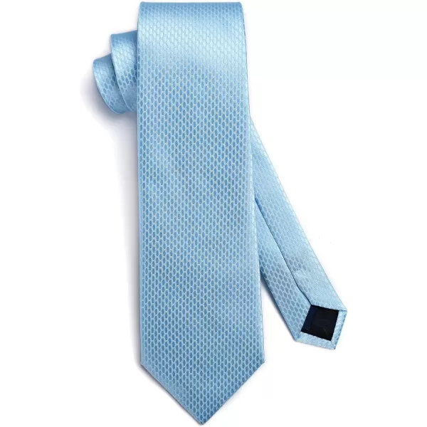 HISDERN Ties for Men Polka Dot Tie Handkerchief Set Classic Woven Silk Business Solid Mens Ties Necktie Wedding Party