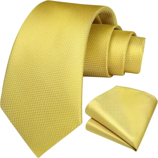 HISDERN Ties for Men Polka Dot Tie Handkerchief Set Classic Woven Silk Business Solid Mens Ties Necktie Wedding Party