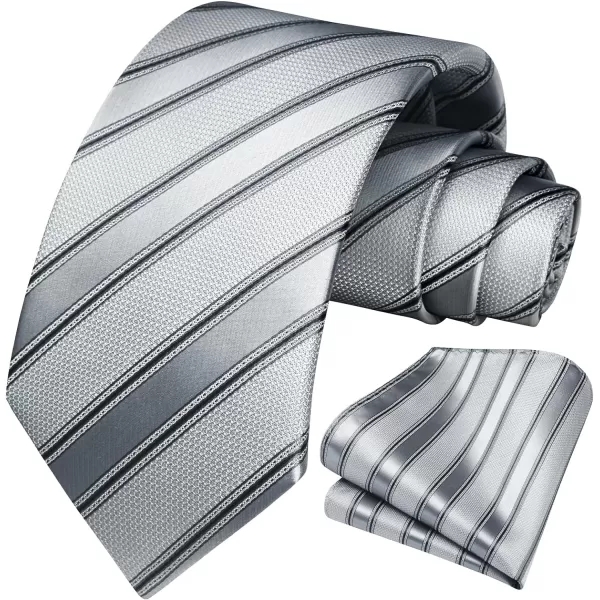 HISDERN Ties for Men Polka Dot Tie Handkerchief Set Classic Woven Silk Business Solid Mens Ties Necktie Wedding Party
