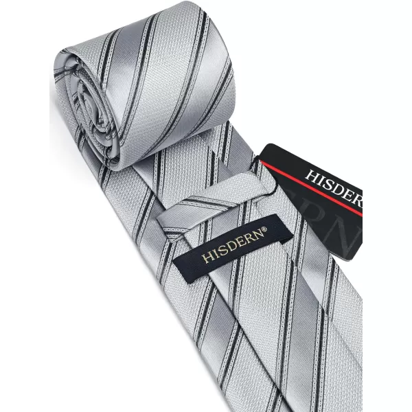 HISDERN Ties for Men Polka Dot Tie Handkerchief Set Classic Woven Silk Business Solid Mens Ties Necktie Wedding Party