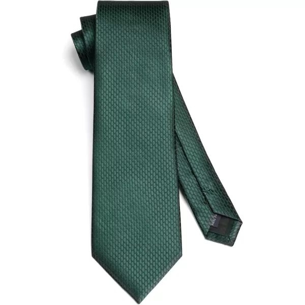 HISDERN Ties for Men Polka Dot Tie Handkerchief Set Classic Woven Silk Business Solid Mens Ties Necktie Wedding Party