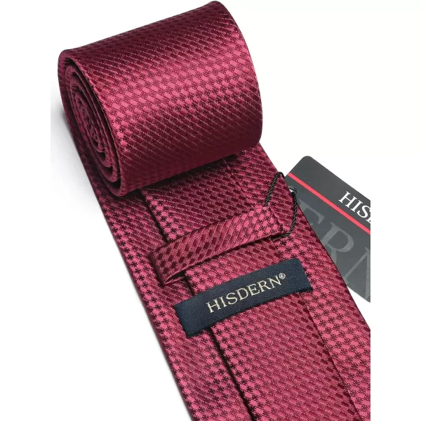 HISDERN Ties for Men Polka Dot Tie Handkerchief Set Classic Woven Silk Business Solid Mens Ties Necktie Wedding Party