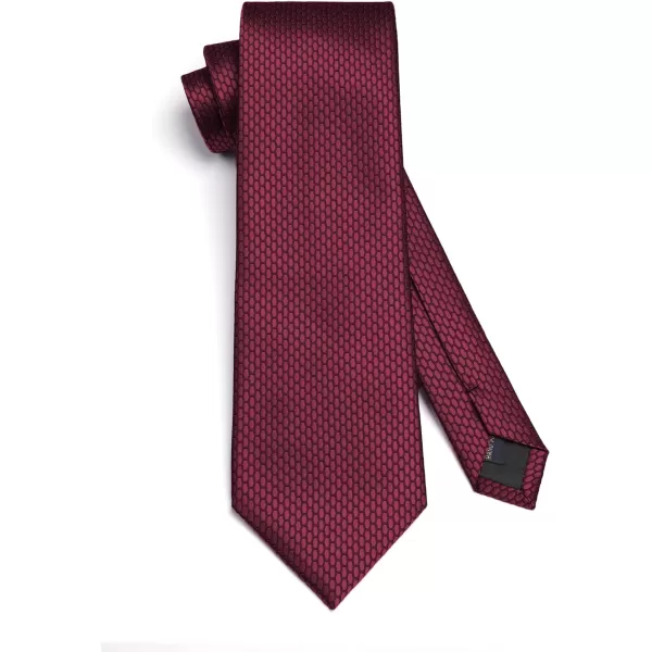 HISDERN Ties for Men Polka Dot Tie Handkerchief Set Classic Woven Silk Business Solid Mens Ties Necktie Wedding Party