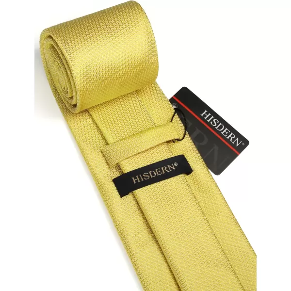 HISDERN Ties for Men Polka Dot Tie Handkerchief Set Classic Woven Silk Business Solid Mens Ties Necktie Wedding Party