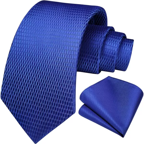 HISDERN Ties for Men Polka Dot Tie Handkerchief Set Classic Woven Silk Business Solid Mens Ties Necktie Wedding Party