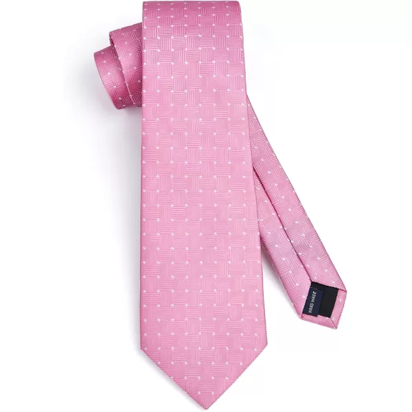 HISDERN Ties for Men Polka Dot Tie Handkerchief Set Classic Woven Silk Business Solid Mens Ties Necktie Wedding Party