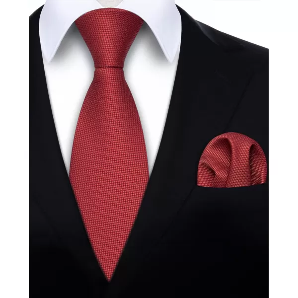 HISDERN Ties for Men Polka Dot Tie Handkerchief Set Classic Woven Silk Business Solid Mens Ties Necktie Wedding Party