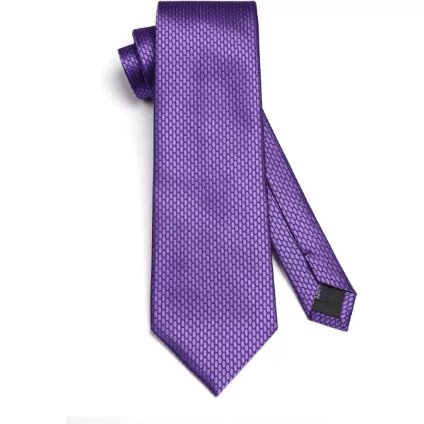 HISDERN Ties for Men Polka Dot Tie Handkerchief Set Classic Woven Silk Business Solid Mens Ties Necktie Wedding Party