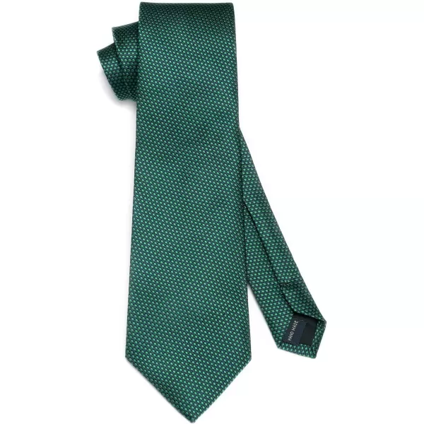 HISDERN Ties for Men Polka Dot Tie Handkerchief Set Classic Woven Silk Business Solid Mens Ties Necktie Wedding Party