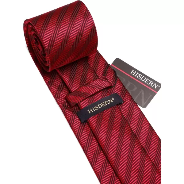 HISDERN Ties for Men Polka Dot Tie Handkerchief Set Classic Woven Silk Business Solid Mens Ties Necktie Wedding Party
