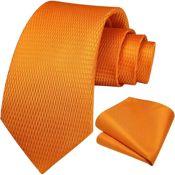 HISDERN Ties for Men Polka Dot Tie Handkerchief Set Classic Woven Silk Business Solid Mens Ties Necktie Wedding Party