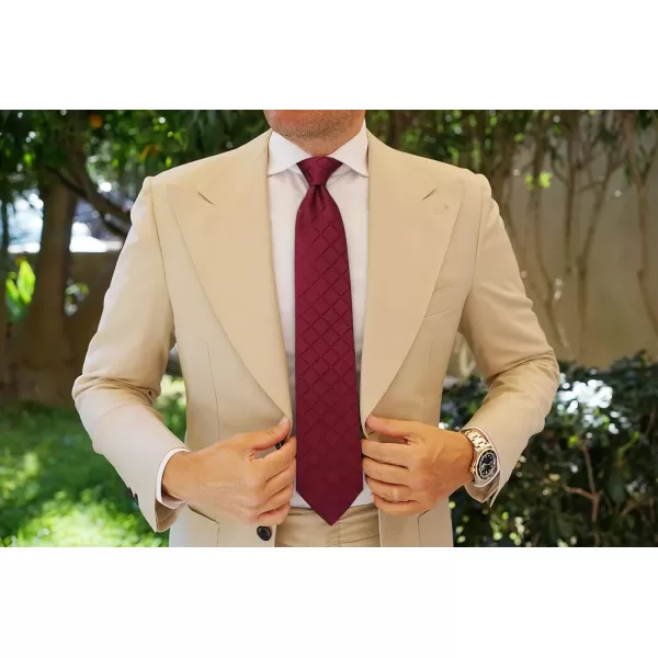 HISDERN Ties for Men Silk Extra Long Tie and Pocket Square Classic Plaid Checkered 63 inches Men's Neckties Business