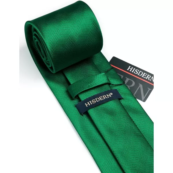HISDERN Ties for Men Silk Extra Long Tie and Pocket Square Classic Plaid Checkered 63 inches Men's Neckties Business