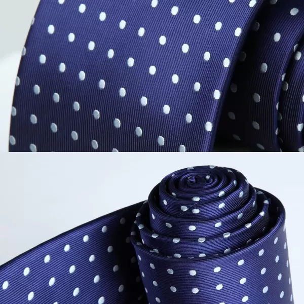 HISDERN Ties for Men Silk Extra Long Tie and Pocket Square Classic Plaid Checkered 63 inches Men's Neckties Business