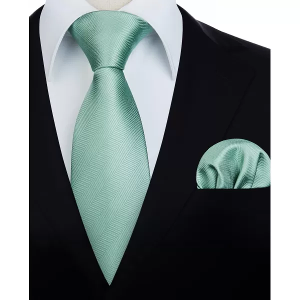 HISDERN Ties for Men Silk Extra Long Tie and Pocket Square Classic Plaid Checkered 63 inches Men's Neckties Business