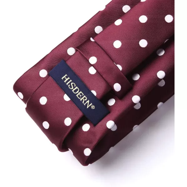 HISDERN Ties for Men Silk Extra Long Tie and Pocket Square Classic Plaid Checkered 63 inches Men's Neckties Business
