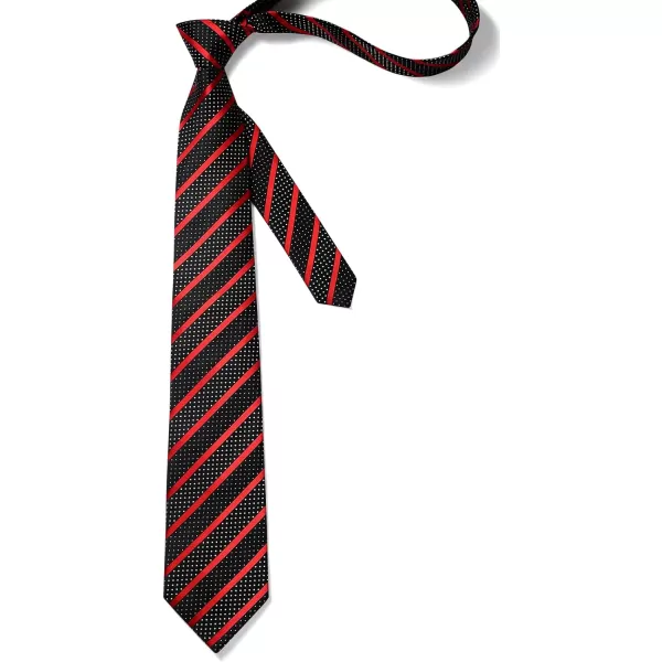 HISDERN Ties for Men Silk Extra Long Tie and Pocket Square Classic Plaid Checkered 63 inches Men's Neckties Business