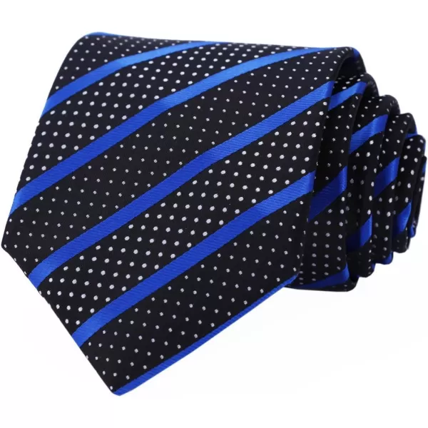 HISDERN Ties for Men Silk Extra Long Tie and Pocket Square Classic Plaid Checkered 63 inches Men's Neckties Business