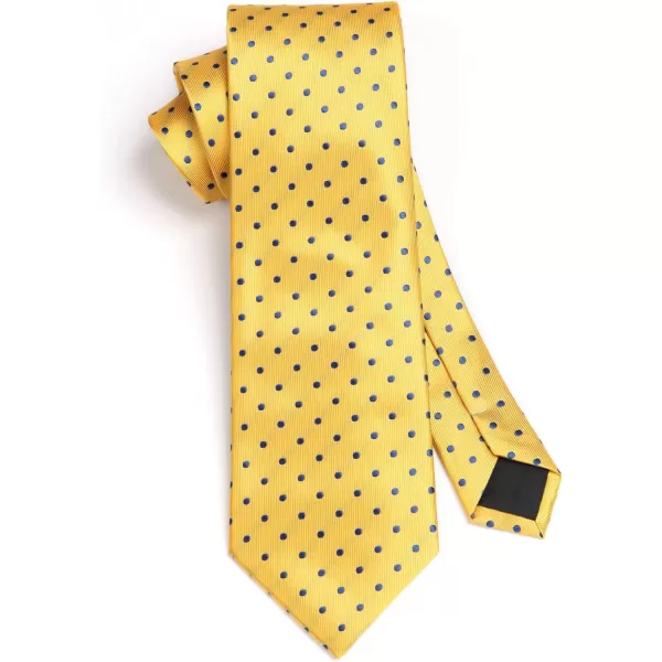 HISDERN Ties for Men Silk Extra Long Tie and Pocket Square Classic Plaid Checkered 63 inches Men's Neckties Business
