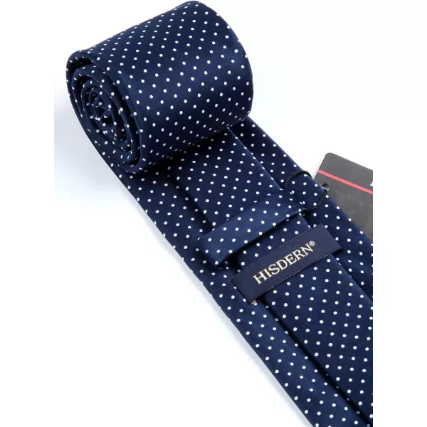 HISDERN Ties for Men Silk Extra Long Tie and Pocket Square Classic Plaid Checkered 63 inches Men's Neckties Business