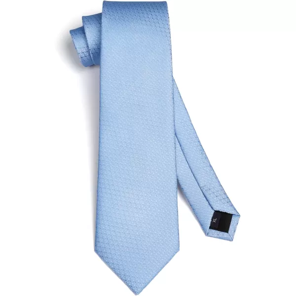 HISDERN Ties for Men Silk Extra Long Tie and Pocket Square Classic Plaid Checkered 63 inches Men's Neckties Business