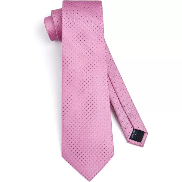 HISDERN Ties for Men Silk Extra Long Tie and Pocket Square Classic Plaid Checkered 63 inches Men's Neckties Business