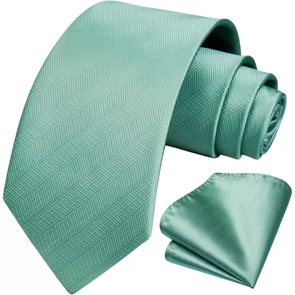 HISDERN Ties for Men Silk Extra Long Tie and Pocket Square Classic Plaid Checkered 63 inches Men's Neckties Business