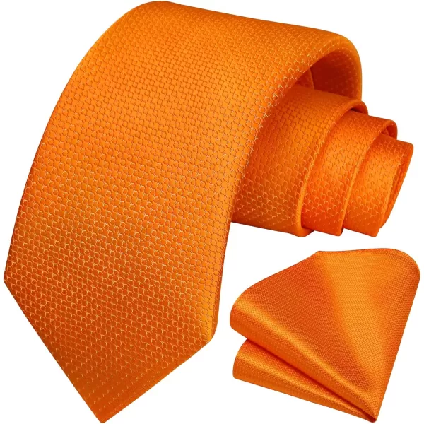 HISDERN Ties for Men Silk Extra Long Tie and Pocket Square Classic Plaid Checkered 63 inches Men's Neckties Business
