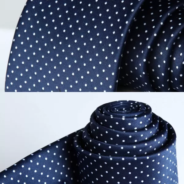 HISDERN Ties for Men Silk Extra Long Tie and Pocket Square Classic Plaid Checkered 63 inches Men's Neckties Business