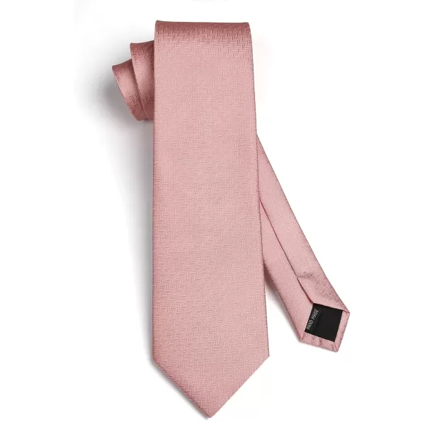 HISDERN Ties for Men Solid Houndstooth Neckties Handkerchief Formal Business Tie &amp; Pocket Square Set Wedding Party