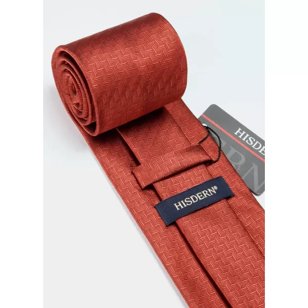 HISDERN Ties for Men Solid Houndstooth Neckties Handkerchief Formal Business Tie &amp; Pocket Square Set Wedding Party